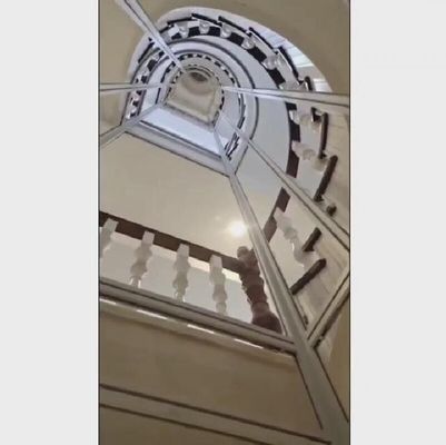 Yer Tasarruflu Yarım Daire Asansör | 6 Katlı Personel Asansörü