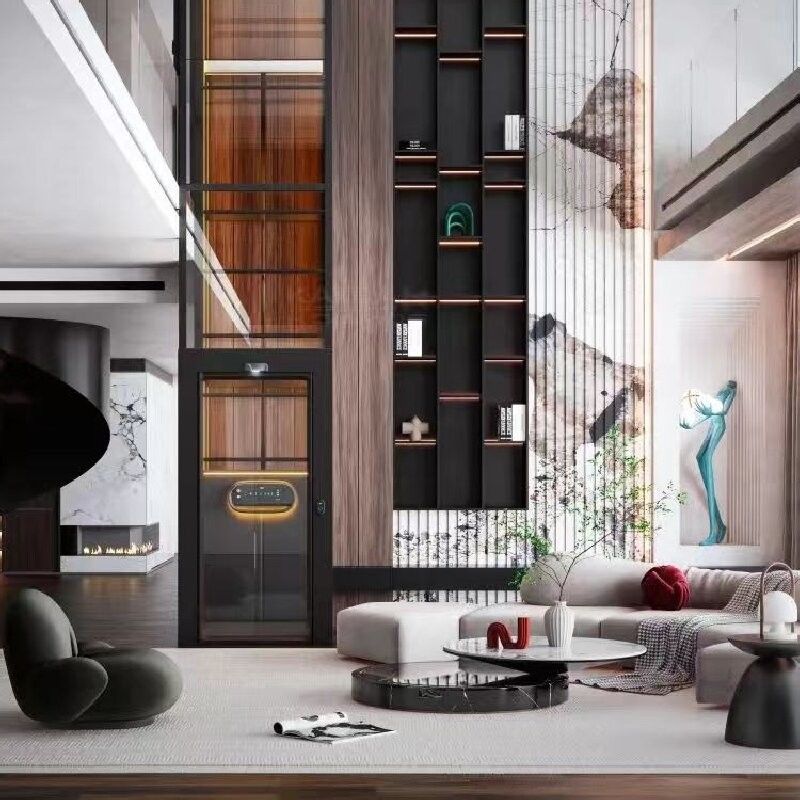 1-2 kişilik vida tahrikli asansör kapalı vida tahrikli ev asansörü