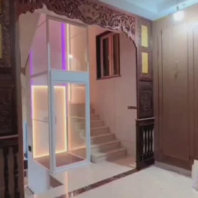 400KG ev vida ile çalışan asansör kompakt ev asansörleri 50 feet yolculuk yüksekliği