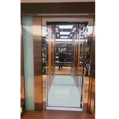 Paslanmaz çelik kablo çekiş küçük konut asansörleri pürüzsüz çalışması 0.6 M/S