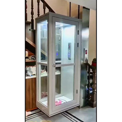 Ev Küçük Konut Asansörleri için Hidrolik Asansörler Vilalar Çıplak Kabin