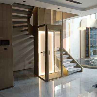 Otomatik Hidrolik Yolcu Asansörü 304# Kabin ve 4.7 Kw Motorlu