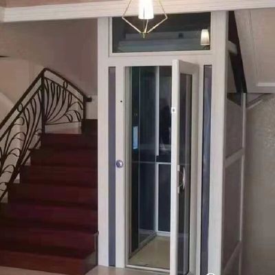 304 Paslanmaz Çelik Alüminyum Ev Yolcu Asansörü Mikroprosesörle Denetlenir