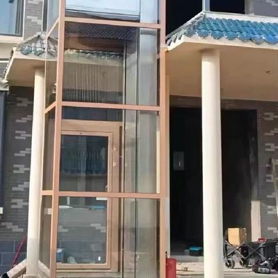 304 Paslanmaz Çelik Kabin Hidrolik Ev Asansörü 5 Kat, Çukursuz Tasarım