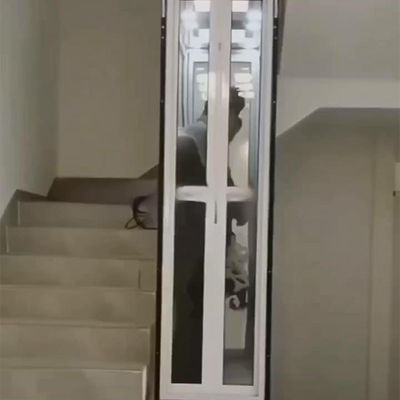 Kapasite 400kg Kompakt Konut Asansörleri Dikdörtgen Küçük Yolcu Asansörü