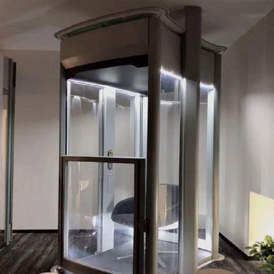 0.6M/S Hız Ev Asansörü 400Kg Kapasite Dış Ev Asansörü