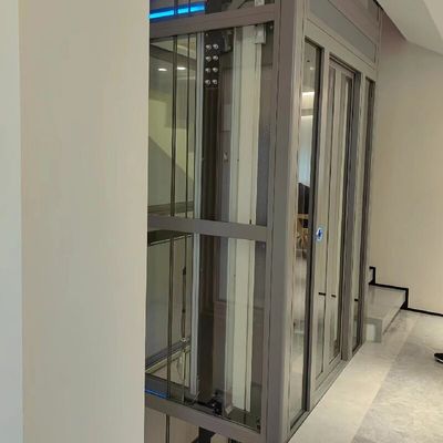 Sürüş Yüksekliği 30 M olan Sürüş Ev Asansörü, Düğmeçsiz Sürüş Sistemiyle Sürülür ISO9001 Sertifikalı