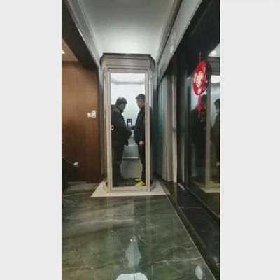500kg-1000Kgs Kapsula Asansörü Ev Merkezi Açma 0.25m/S-0.4m/S Hız