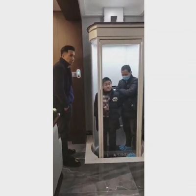 Ev için özelleştirilebilir kapsül asansörü 2 katlı ev kapsülü asansörü