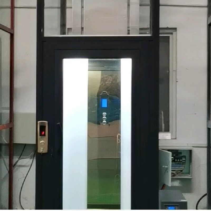 5 duraklı 2.9 metre silindirli ve acil duraklı paslanmaz kabinli deliksiz yolcu asansörleri