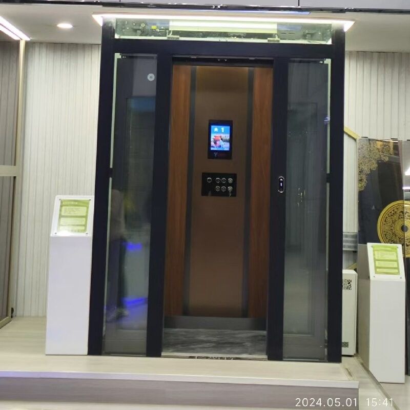 Elegant Ev Deleksiz Çekim Asansörü 500-1000 Kg Kapasite Otomatik Kaydırma Kapısı